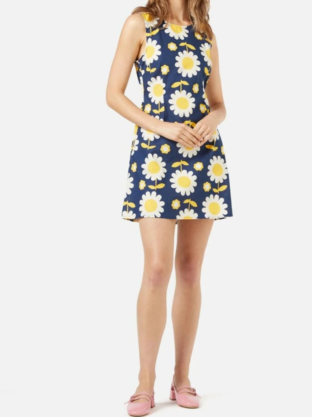 Retro Agatha Daisy Mini Shift Dress